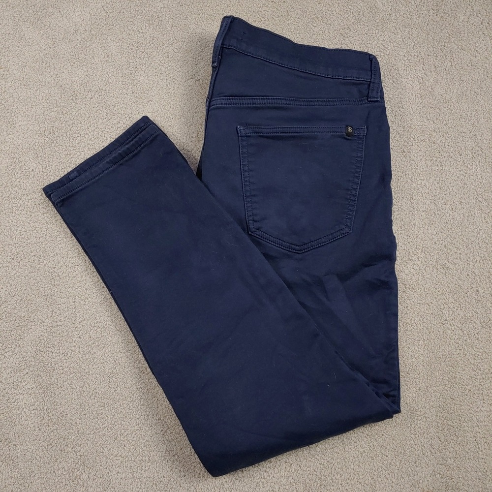 Banana Republic Pants - Men 34x27.5 Navy Blue - Stretch Cotton Chino Trousers